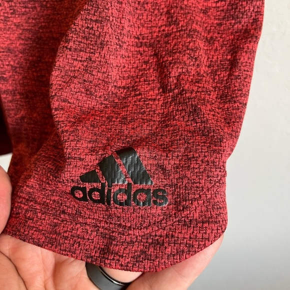 Men’s Red and Black Adidas Athletic Shorts Size L - Picture 2 of 5